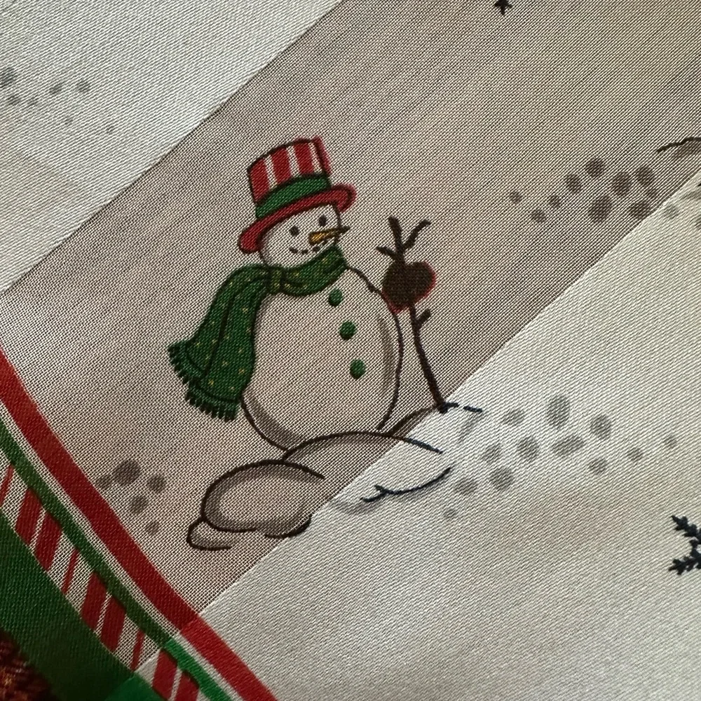 New Cejon Festive Snowman Kids Square Scarf, 21”x21”